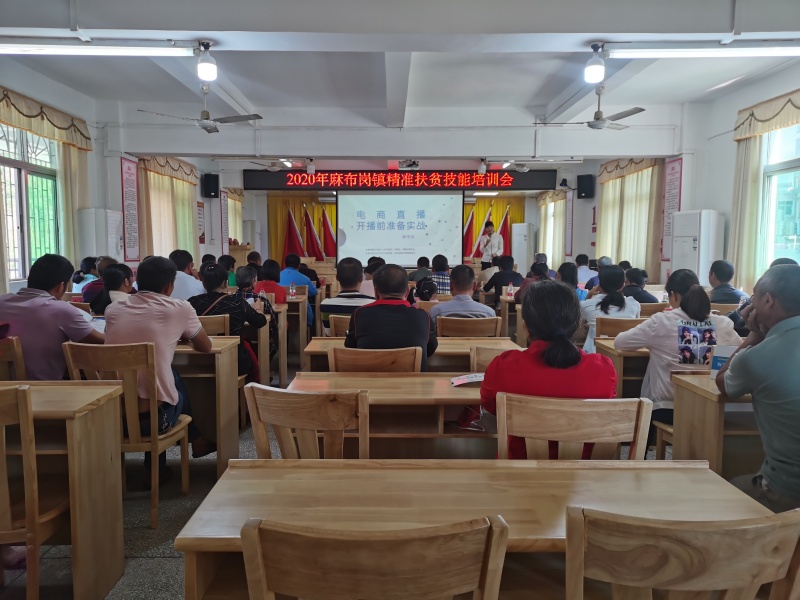 2020年麻布岗镇精准扶贫技能培训会