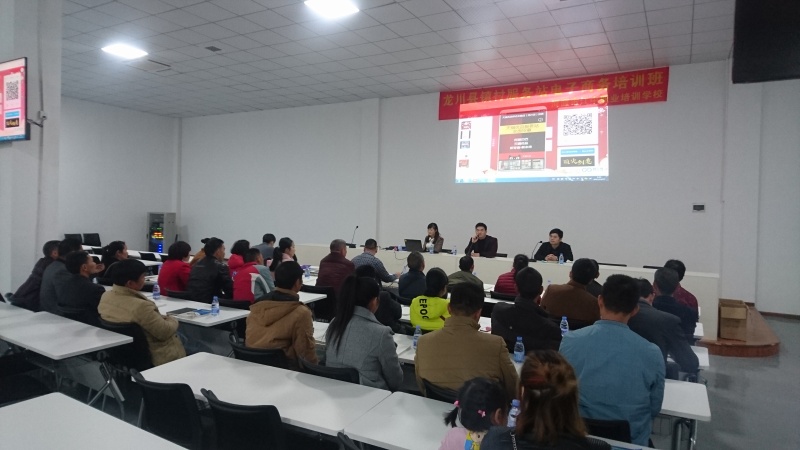 龙川镇村服务站电子商务培训班